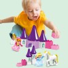 Huiye prince princess dating in the castle with figure construction building block toys compatible legoing