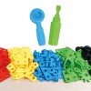 Huiye New preschool education construction building toy 127pcs plastic diy blocks