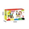 Huiye New preschool education construction building toy 127pcs plastic diy blocks