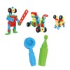 Huiye New preschool education construction building toy 127pcs plastic diy blocks