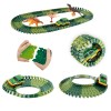 Huiye New Design education DIY Assemble kids toys car track with electric car Dinosaur track toy Slot toys