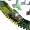 Huiye New Design education DIY Assemble kids toys car track with electric car Dinosaur track toy Slot toys