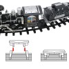 Huiye toy train electric train toy rc slot toys intelligence voice rc smoke Electric railway set