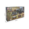 Huiye toy train electric train toy rc slot toys intelligence voice rc smoke Electric railway set