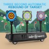 Kids Indoor Shooting Bullet Game Boys Electronic Running Scoring Moving Static Modes Auto Reset Digital Toy Gun Flying Target