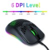 COO 6D 8000DPI cheap honeycomb pc computer gaming mouse with colorful Led backlight