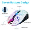 2021 Hot selling 4D 7200DPI adjustable wholesale oem white gaming mouse