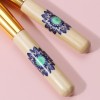 Maange wholesale single burlywood wooden handle foundation brush