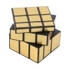 Huiye Silver Gold Cube Adult Anti Stress Speed Carbon Fibre Cube magic Mirror Cube Puzzles toy
