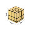 Huiye Silver Gold Cube Adult Anti Stress Speed Carbon Fibre Cube magic Mirror Cube Puzzles toy