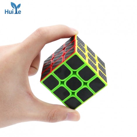 Huiye Wholesale children magic cube professional Competition speed Magic Puzzle Cube with Carbon Fiber