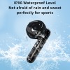1800mAH LED display type-c portable waterproof black wireless touch control small smart tws sport earbuds with mirror