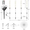 Holiday Dandelion Wedding Decoration Lighting Solar Led String Light Outdoor Waterproof Med Starburst Firework Lights For Garden