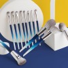 Eco Friendly Pinceau Maquillage Bright Crystal Handle Comfortable Full Long Makeup Brush Set