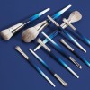 Eco Friendly Pinceau Maquillage Bright Crystal Handle Comfortable Full Long Makeup Brush Set