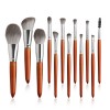 Custom Made Eyelash Applicator 12pcs Plant Fiber Hair Beauty Makeup Brush Kits