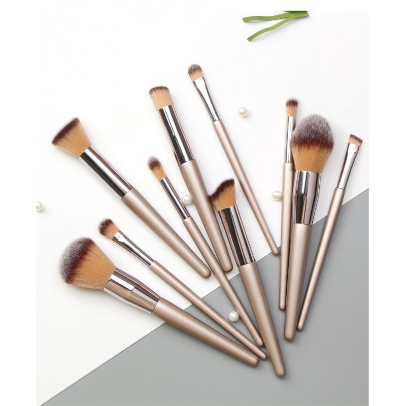 Wholesale price 10pcs juego de brochas de maquillaje personalisadas veganos
