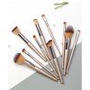 Wholesale price 10pcs juego de brochas de maquillaje personalisadas veganos