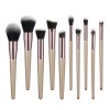 Wholesale price 10pcs juego de brochas de maquillaje personalisadas veganos