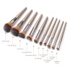 Wholesale price 10pcs juego de brochas de maquillaje personalisadas veganos