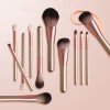 luxury pink birch wood handle nylon brochas de maquillaje profesional makeup brush set