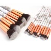 MAANGE 15pcs marble makeup brushes set plastic handle nylon hair blending foundation wholesale private logo brochas maquillaje
