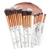 Marble Custom Eye Shadow Makeup Brushes Set