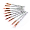 Beauty tools Professional Foundation Brush Cosmetic Tools Kit 10pcs marbling eye Makeup Brushes Set