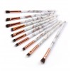 Beauty tools Professional Foundation Brush Cosmetic Tools Kit 10pcs marbling eye Makeup Brushes Set