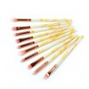 Beauty tools Professional Foundation Brush Cosmetic Tools Kit 10pcs marbling eye Makeup Brushes Set