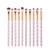 Beauty tools Professional Foundation Brush Cosmetic Tools Kit 10pcs marbling eye Makeup Brushes Set
