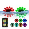 Amphibious IP68 12 LED  Waterproof RGB Floating Led Solar Swimming Pool Light With Remote Controlled Led Swim Pool Light Lamp