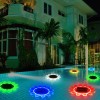 Amphibious IP68 12 LED  Waterproof RGB Floating Led Solar Swimming Pool Light With Remote Controlled Led Swim Pool Light Lamp