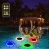 Amphibious IP68 12 LED  Waterproof RGB Floating Led Solar Swimming Pool Light With Remote Controlled Led Swim Pool Light Lamp