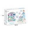 Multifunctional Piano Stroller Carrier Push Baby Anti-rollover Keyboard Activity Musical Learn Walker Toy