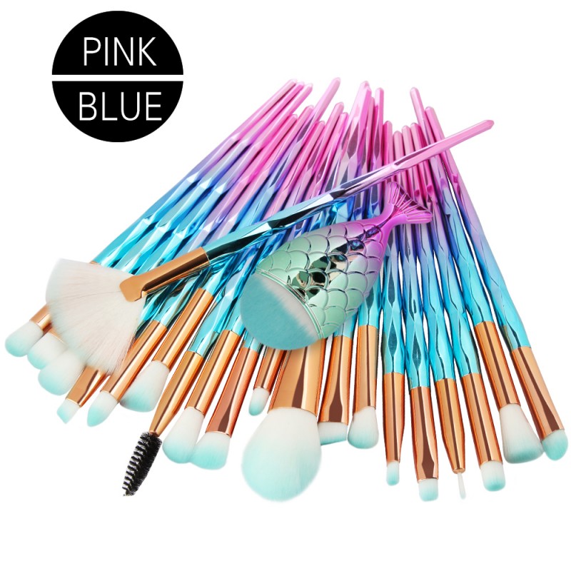 OEM Factory Foundation Brushes Kit Diamond Makeup Brush Set Gradient Handle