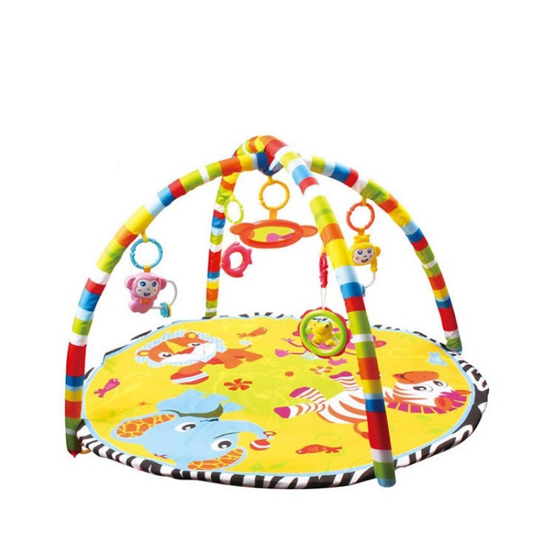 Oem Super Crawl Folding Soft Plush Storage Bag Lie Padded Round Kid Play Gym Toy Baby Mat