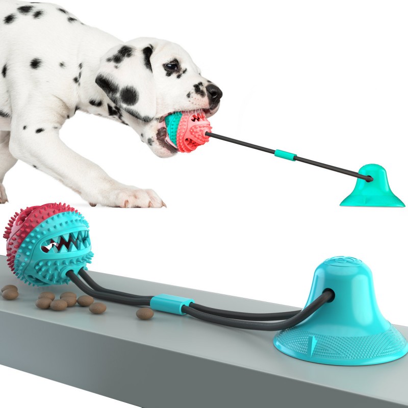 Pet Traning Puzzle Toy Interaction Teeth Grinding Food Leakage Toys For Aggressive Chewers