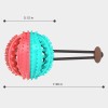 Pet Multifunction Leakage Food Bite Resistant Ball Suction Cup Squeaky Molar Chew Toy