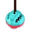 Pet Multifunction Leakage Food Bite Resistant Ball Suction Cup Squeaky Molar Chew Toy