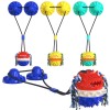 Indestructible Rubber Squeaky Treat Dog Bite Toy Double Suction Cup Tug Dog Chew Toy