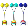 Indestructible Rubber Squeaky Treat Dog Bite Toy Double Suction Cup Tug Dog Chew Toy