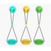 Pet Fun Interactive Suction Cup Push TPR Ball Elastic Rope Pet Dental Chew Bite Toy