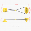 Pet Fun Interactive Suction Cup Push TPR Ball Elastic Rope Pet Dental Chew Bite Toy
