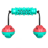 High Quality Training Interactive Molar Bite Stick Double Ball Pull Rope Dog Chew Toys