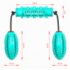 High Quality Training Interactive Molar Bite Stick Double Ball Pull Rope Dog Chew Toys