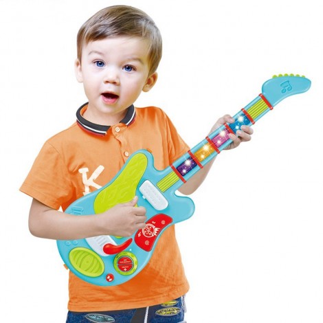 High Quality Musical Instrument With Multi-functional Induction Guitar Toys