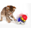 Automatic Safe Tumbler Rotating Feeder Double Track Turntable Leaking Food Interactive Cat Toy