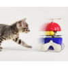 Automatic Safe Tumbler Rotating Feeder Double Track Turntable Leaking Food Interactive Cat Toy