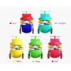 Automatic Safe Tumbler Rotating Feeder Double Track Turntable Leaking Food Interactive Cat Toy